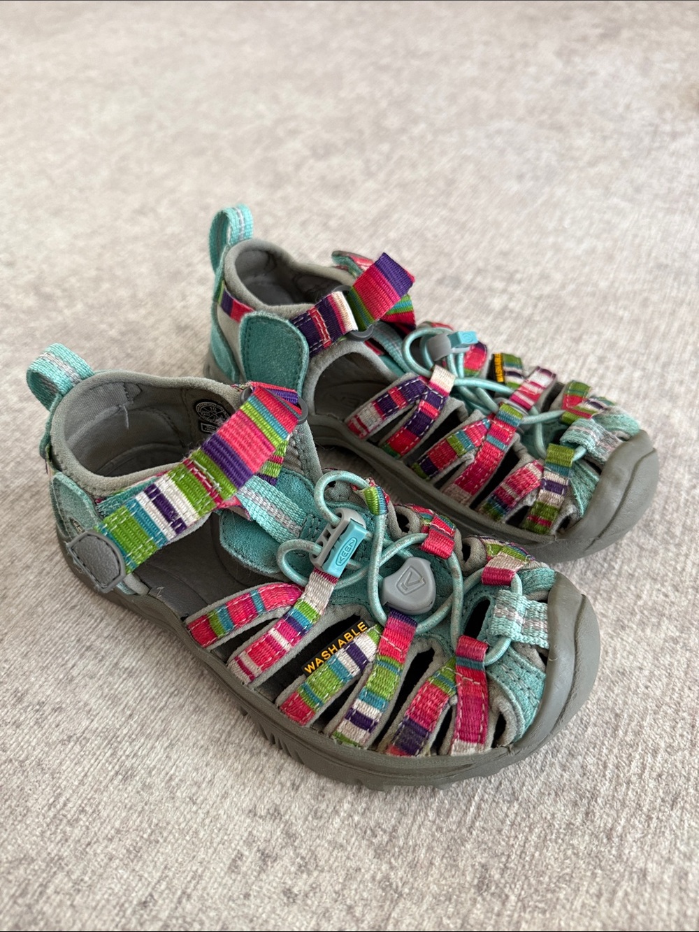 KEEN Kids' Multicolor Strappy Sandals - Aqua